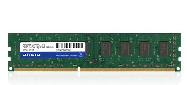 ADATA 4GB DDR3 1600MHz CL11, 512x8, bulk