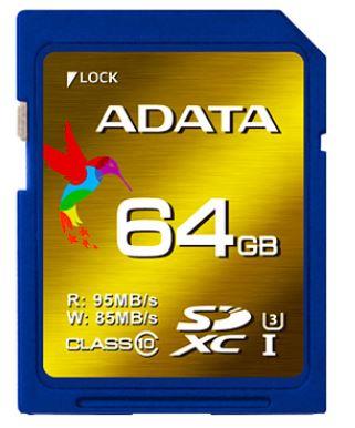 ADATA XPG SDXC karta 64GB UHS-I U3 Class 10 (95/85MB/s)
