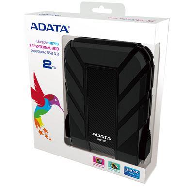ADATA HD710 DashDriveâ¢ Durable 2TB ext. HDD, USB 3.0, water/shock proof, ÄernÃ½