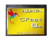 ADATA CFast karta Industrial, SLC, 8GB ,0 aÅ¾ 70Â°C (165MB/s / 170MB/s),bulk