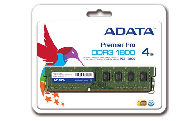 ADATA XPG V1.0 4GB 1600MHz DDR3 CL9, 1.5V, chladiÄ
