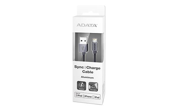 ADATA SynchronizaÄnÃ­ a napÃ¡jecÃ­ kabel, USB, MFi (iPhone, iPad, iPod), Titanium