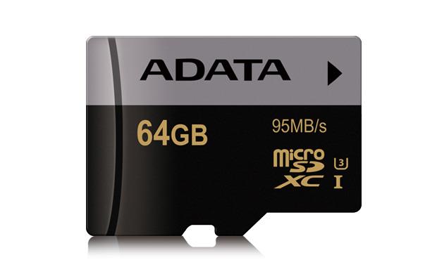 ADATA Premier Pro micro SDXC karta 64GB UHS-I U3 Class 10 (95/45M/s)