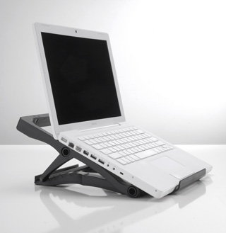 Portable notebook stand (black)