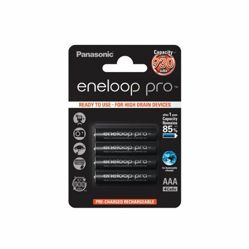 Panasonic Eneloop Pro R03/AAA 930mAh, 4 ks, Blister