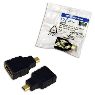 LOGILINK - AdaptÃ©r HDMI typ A samice - Micro HDMI typ D samec