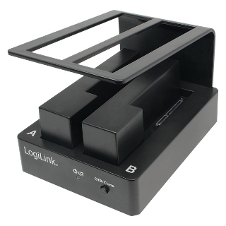 LOGILINK - DokovacÃ­ stanice 2xHDD SATA USB2.0/E-SATA s funkcÃ­ OTB a klonovÃ¡nÃ­