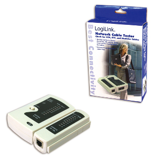 LOGILINK - Tester kabelÅ¯ pro konektory RJ11, RJ12 a RJ45