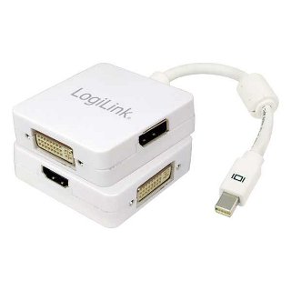 LOGILINK - AdaptÃ©r Mini DisplayPort - HDMI/DVI/DisplayPort 3v1