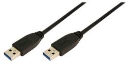 LOGILINK - Kabel USB 3.0 Type- A Male typu samec 3m, ÄernÃ¡