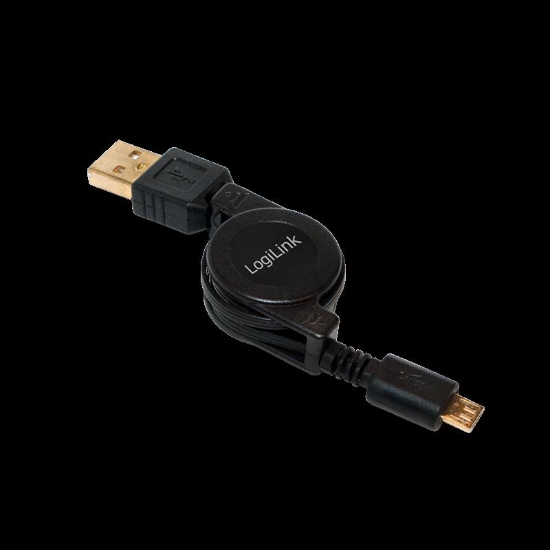LOGILINK - ProdluÅ¾ovacÃ­ kabel USB A male na Micro B male