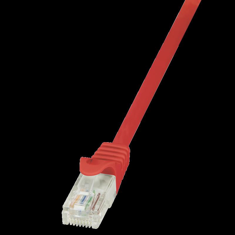LOGILINK - Patch kabel CAT 5e UTP 0,25m ÄervenÃ½
