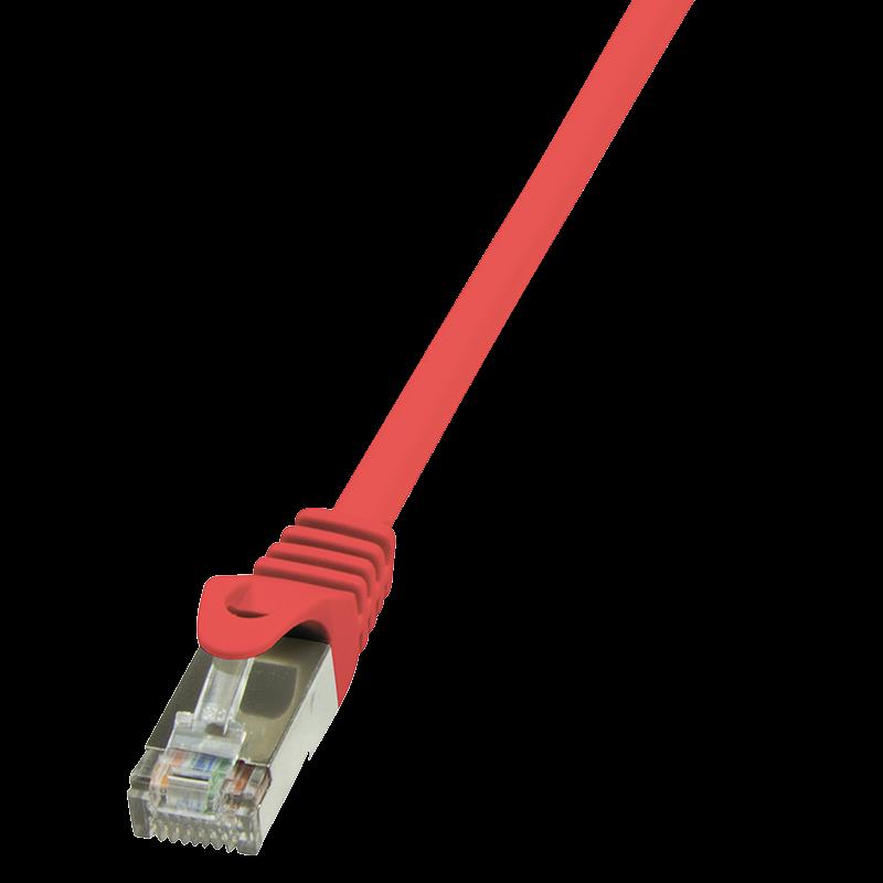 LOGILINK - Patch kabel Cat.5e F/UTP 0,25m ÄervenÃ½