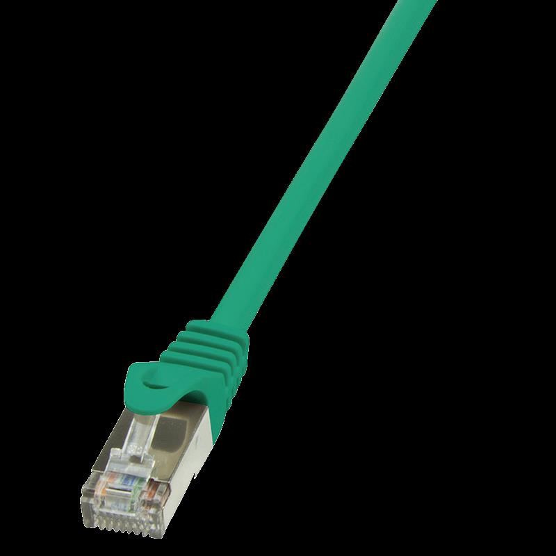 LOGILINK - Patch kabel Cat.5e F/UTP 0,25m zelenÃ½