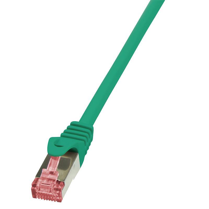 LOGILINK - Patch kabel Cat.6 S/FTP PIMF PrimeLine 0,5m zelenÃ½