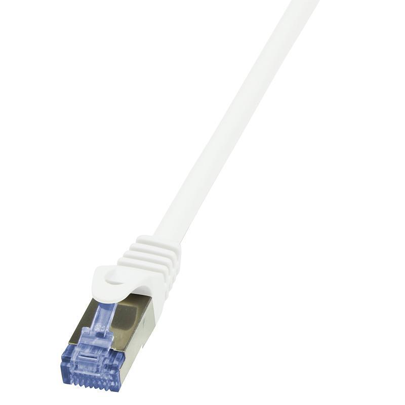 LOGILINK - Patch kabel Cat.6A 10G S/FTP PIMF PrimeLine 0,50m bÃ­lÃ½