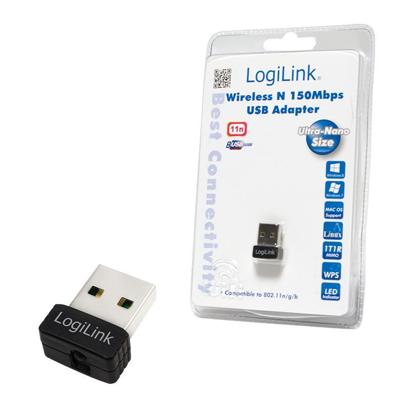 LOGILINK - WLAN 150 MBit/s USB 2.0 Nano AdaptÃ©r