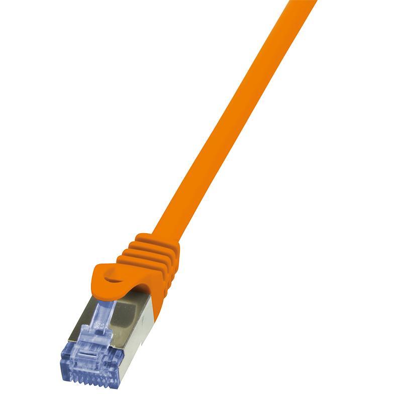 LOGILINK -Patch kabel Cat.6 S/FTP PIMF PrimeLine oranÅ¾ovÃ½ 1m