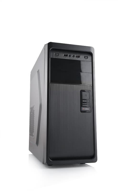 LOGIC PC skÅÃ­Å A35 Midi Tower,USB 3.0 x 1 / USB 2.0 x 2 , bez zdroje (ÄernÃ¡)