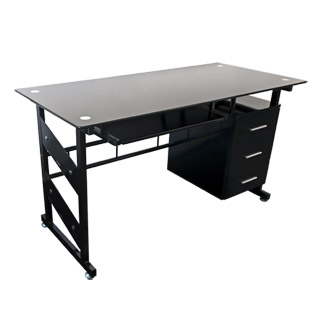 4Worldstyle Computer Desk Home & Office ERGO 03 - top - black
