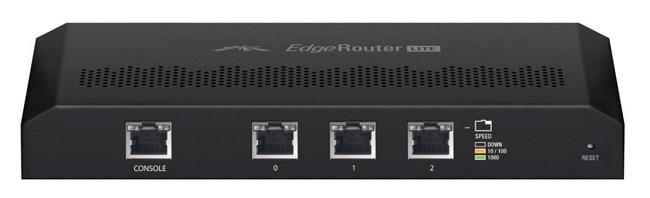 Ubiquiti EdgeRouter ERLite-3 Dual-core MIPS64 3x10/100/1000Mbps, 1xRJ45 Serial