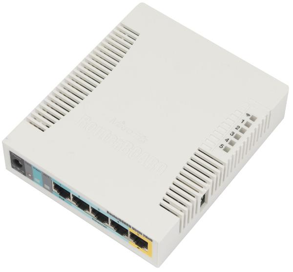 MikroTik RB951Ui-2HnD RouterOS L4 128MB RAM, 5xLAN, 1xUSB, 2.4GHz 802.11b/g/n