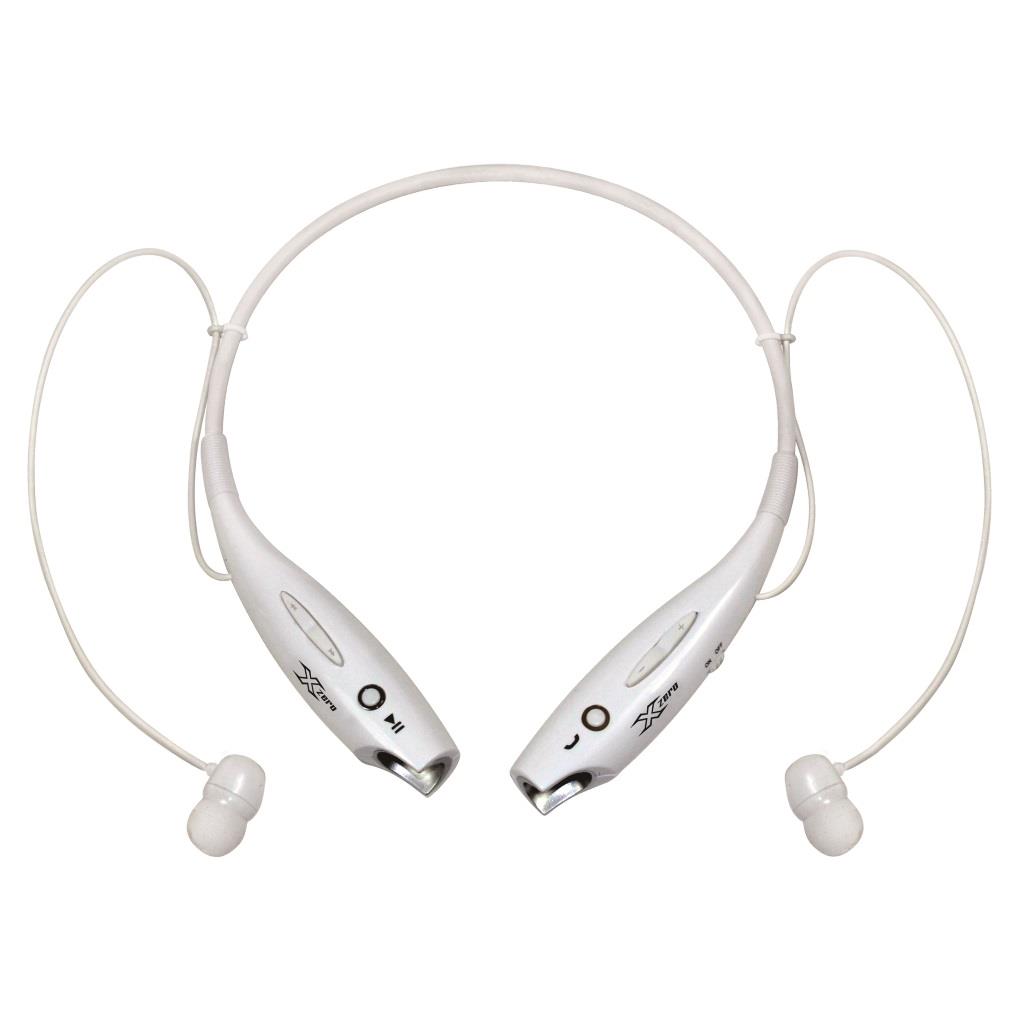 X-Zero Sports Wireless Neckband Earphones, Bluetooth 4.0, 10m X-H813BW white