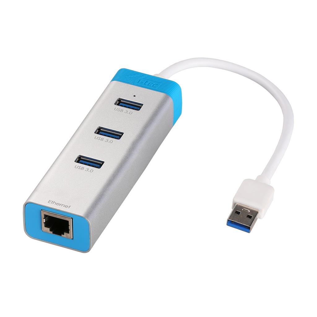 i-tec USB 3.0 Metal HUB 3 Port with Gigabit Ethernet Adapter
