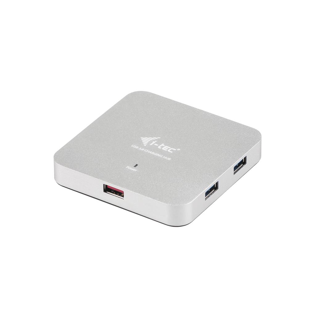 i-tec USB 3.0 Metal Charging HUB 4+1 Port with power adapter, 4x USB 3.0 port