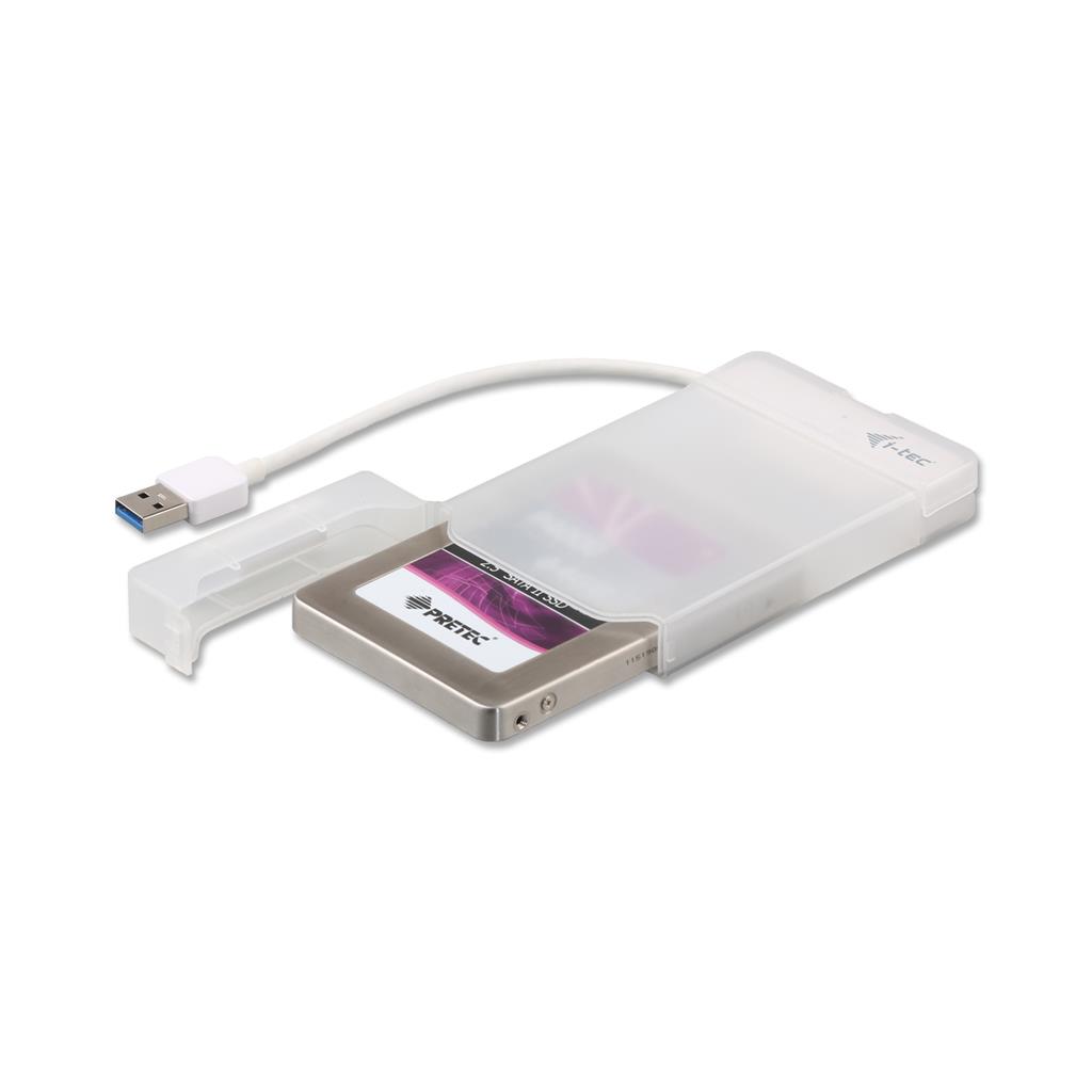 i-tec MySafe USB 3.0 Easy rÃ¡meÄek na externÃ­ disk 6.4 cm/2.5'' SATA SSD bÃ­lÃ½