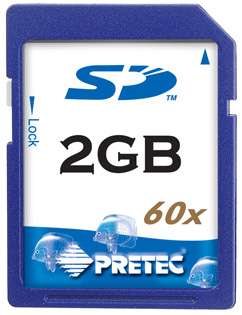 Pretec SecureDigital SD 2GB 60x HighSpeed (pÅenos aÅ¾ 9MB/s)