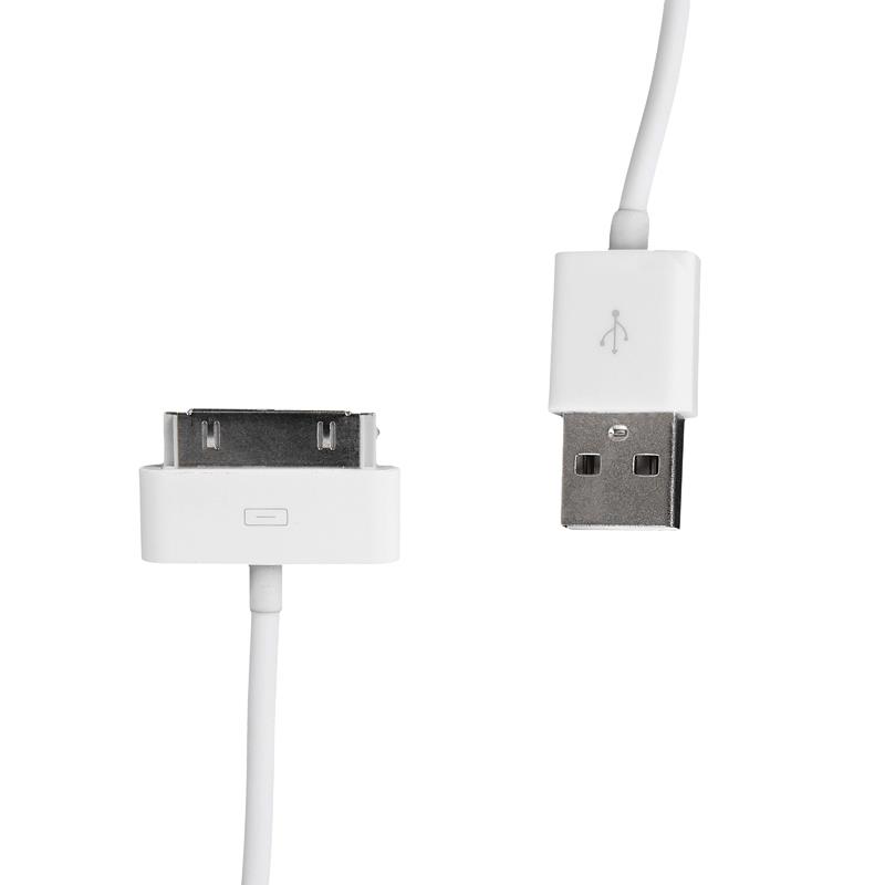 Whitenergy Kabel USB 2.0 pro iPhone 4 pÅenos dat/nabÃ­jenÃ­ 30cm bÃ­lÃ½