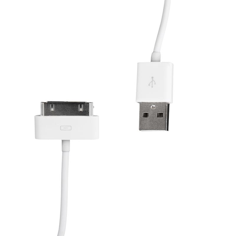 Whitenergy Kabel USB 2.0 pro iPhone 4 pÅenos dat/nabÃ­jenÃ­ 200cm bÃ­lÃ½