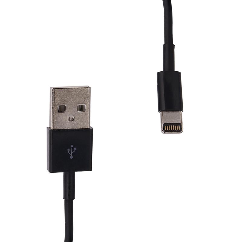 Whitenergy Kabel USB 2.0 pro iPhone 5 pÅenos dat/nabÃ­jenÃ­ 30cm ÄernÃ½