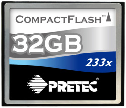 Pretec Cheetah II CompactFlash 32GB 233x (pÅenos aÅ¾ 35MB/s)