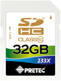 Pretec SDHC 32 GB class 10 ( 35MB/s, 10MB/s )
