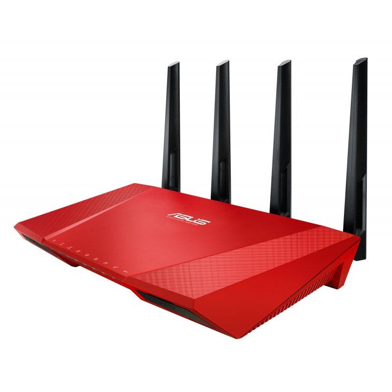 Asus RT-AC87U Wireless AC2400 Dual-band Gigabit Router RED