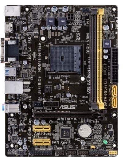 ASUS AM1M-A, AM1, DDR3-1600, SATA3, HDMI, DVI, D-sub, mATX