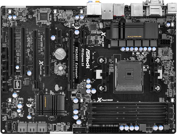 ASRock FM2A88X Extreme4+, A88X, DualDDR3-2133, SATA3, RAID, ATX