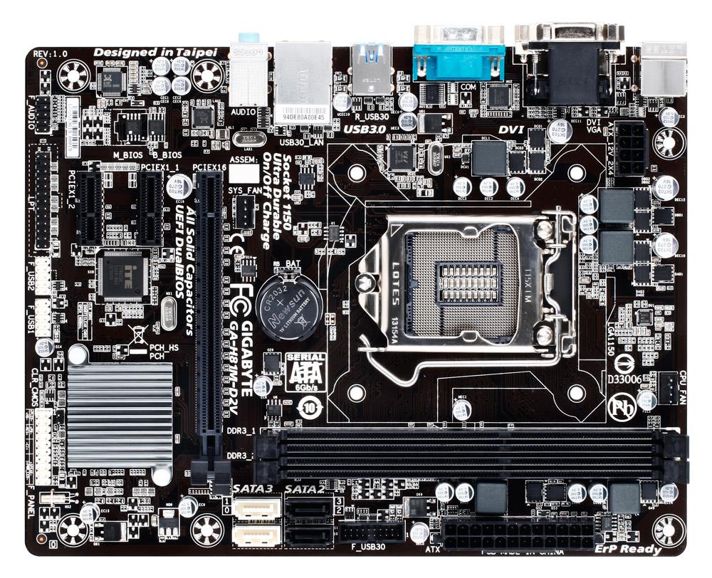 Gigabyte GA-H81M-D2V, H81, DualDDR3-1600, SATA3, mATX