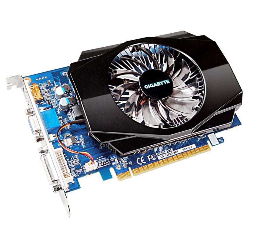 Gigabyte GeForce GT 730, 2GB DDR3 (128 Bit), HDMI, DVI, D-Sub