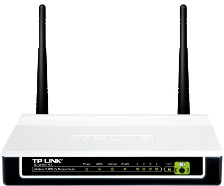 TP-Link TD-W8961NB, 802.11n/300Mbps ADSL2+ Modem Router AnnexB, 4xLAN, MediaTek