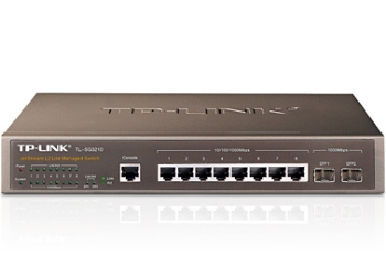 TP-Link TL-SG3210 10port JetStream L2 Managed Switch, 8x 10/100/1000 + 2x SFP