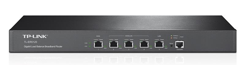 TP-Link TL-ER5120 5-port Gigabit Load Balance Router (1xWAN, 1xDMZ, 3x LAN/WAN)