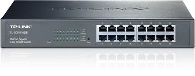 TP-Link TL-SG1016DE Easy Smart Switch 16x10/100/1000Mbps,MTU/Port/Tag-based VLAN