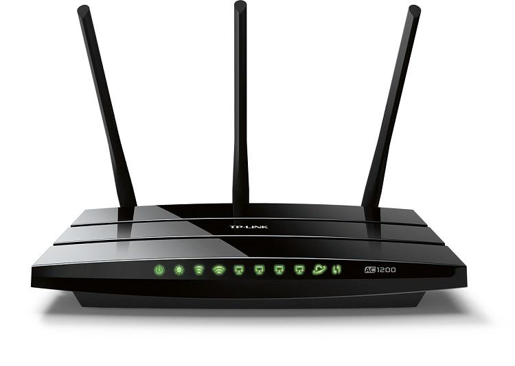 TP-Link Archer C5 AC1200 Dual band Wireless 802.11ac Gigabit router 4xLAN, 2xUSB