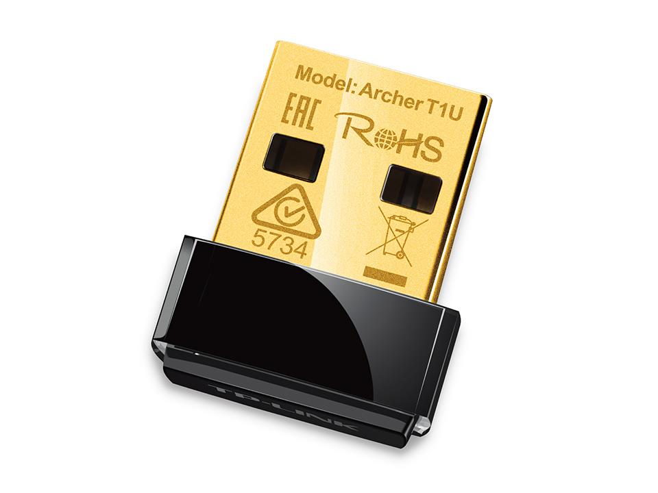 TP-Link Archer T1U AC450 Nano USB adapter WiFi 802.11a/n/ac, 5GHz