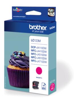 Ink Brother LC123M magenta| 600 pgs | MFC-J4510DW