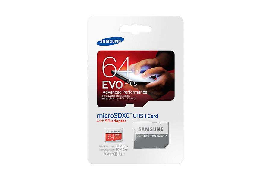 Samsung pamÄÅ¥ovÃ¡ karta microSDXC 64GB Class 10 UHS-I Evo+ (80/20MB/s)
