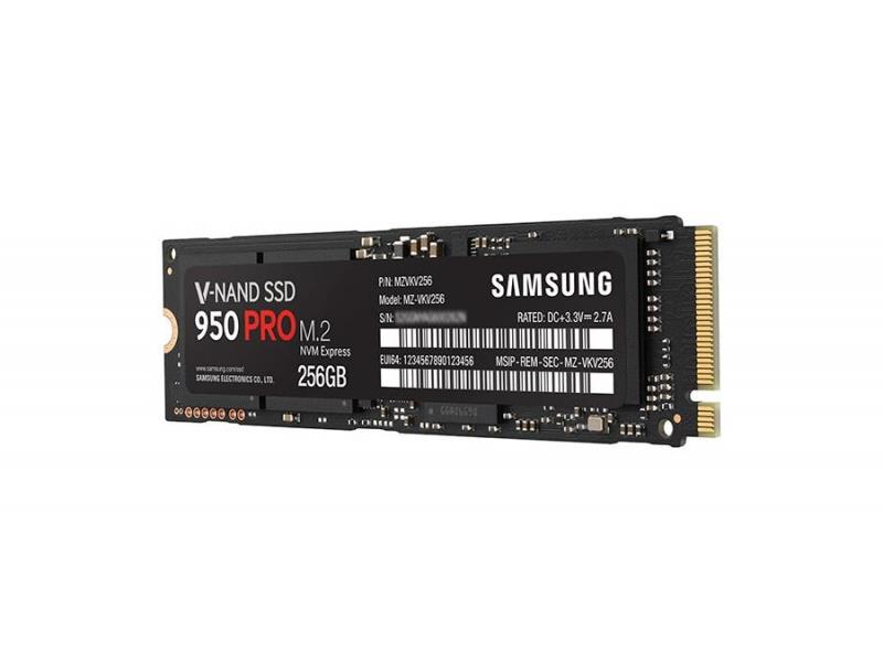 SSD Samsung 950 PRO MZ-V5P256BW M.2 256GB PCIe 3.0 x4 (up to 32 Gb/s)NVMe1